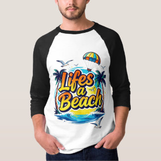 Camiseta Life’s a Beach – Fun Summer Vibes Graphic T-Shirt