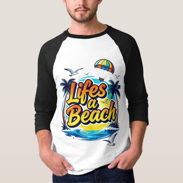 Camiseta Life’s a Beach – Fun Summer Vibes Graphic T-Shirt (Anverso)