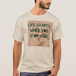 Camiseta Life Starts - recuperación sobria