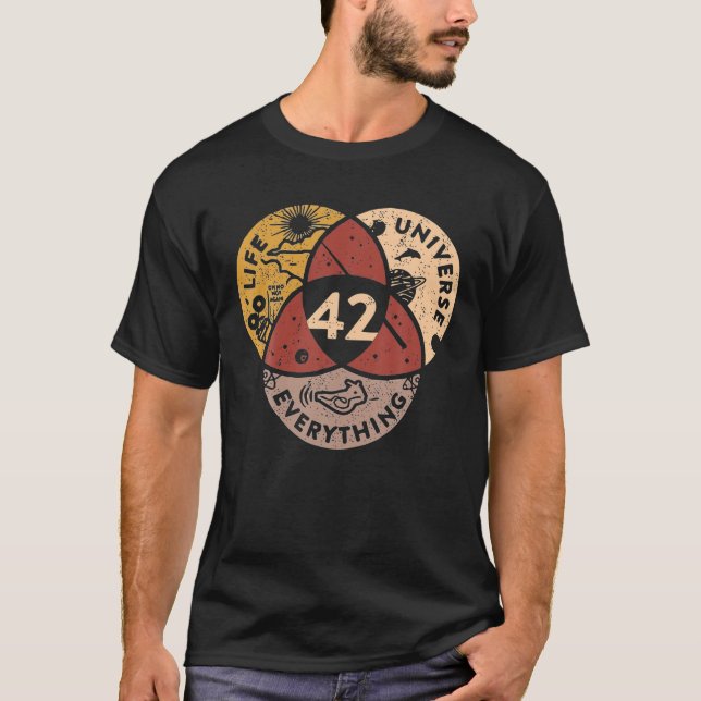 Camiseta Life Universe Everything 42 Responde A Life T Shir (Anverso)