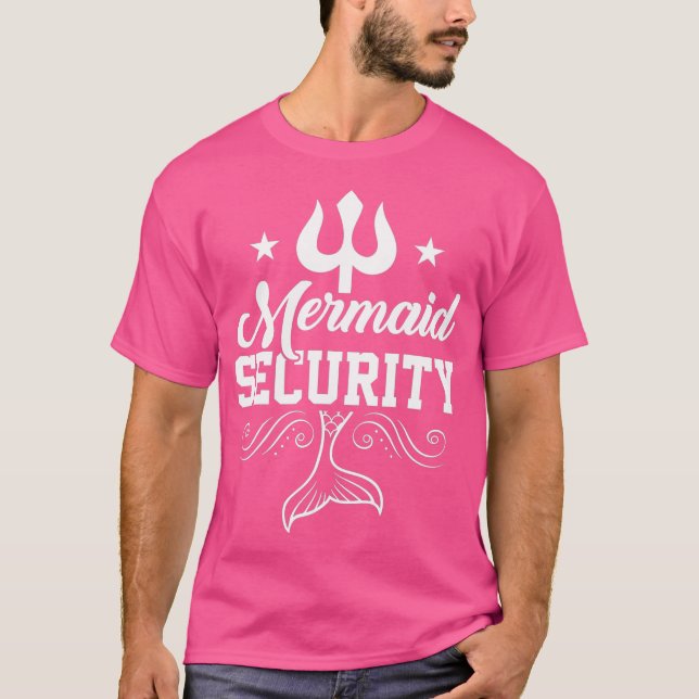 Camiseta lifeguard Design as mermaid security Motive (Anverso)