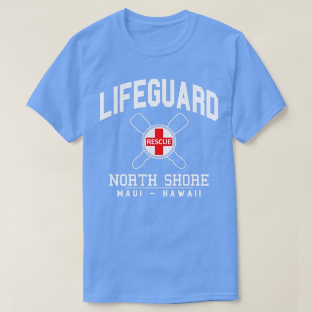 Camiseta Lifeguard North Shore MAUI Hawaii (Diseño del anverso)