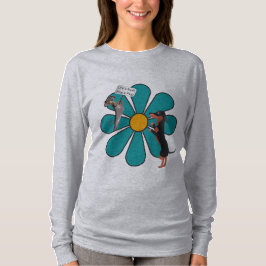 Camiseta Life's Ruff, Hug a Pup Cute Flower Dachshund