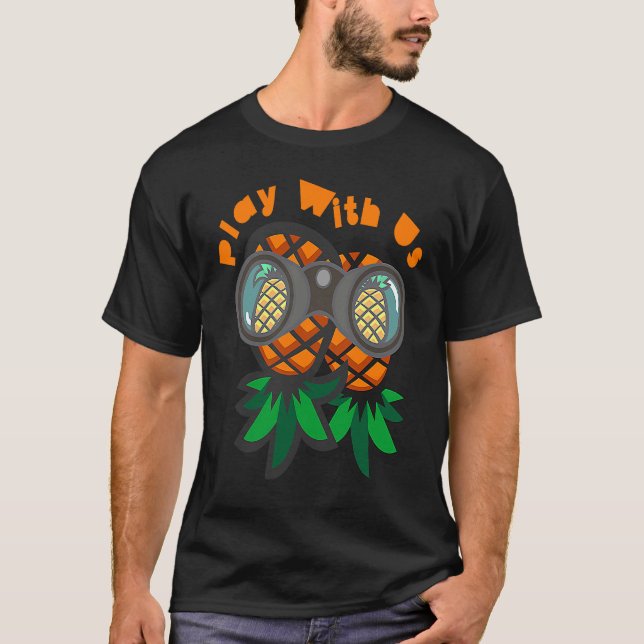 Camiseta Lifestyle Upside Down Pineapple Swingers Party (Anverso)