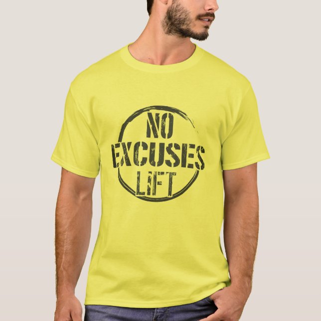 CAMISETA LIFT GYM DE PESAS SIN EXCUSAS (Anverso)