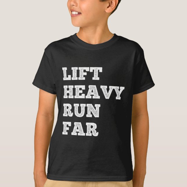 Camiseta Lift Heavy Run Far Hybrid Sport Fitness Running Bo (Anverso)