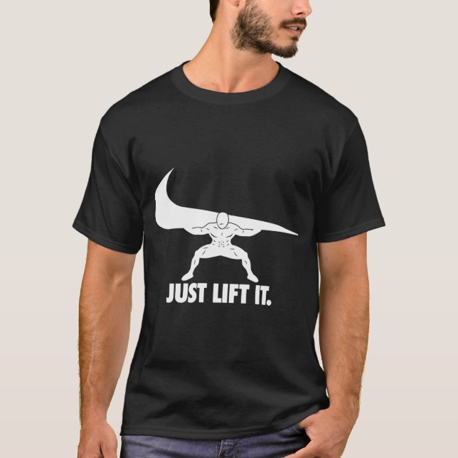 Camiseta Lift It Squat Leg Day Parody (Anverso)
