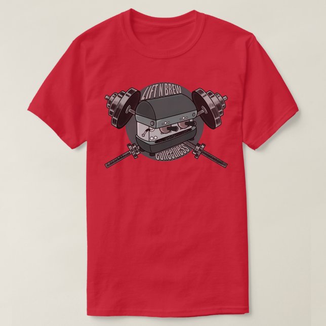 CAMISETA LIFT N BREW (Diseño del anverso)