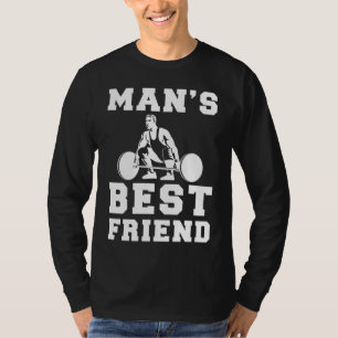 Camiseta Lift y Laugh: Lifting - Mans Best Friend Tee for