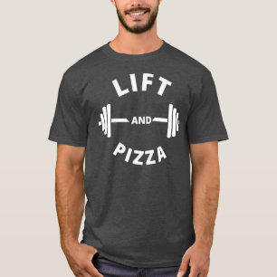 Camiseta Lift y pizza Entrenamiento Yoga Fitness Cumpleaños