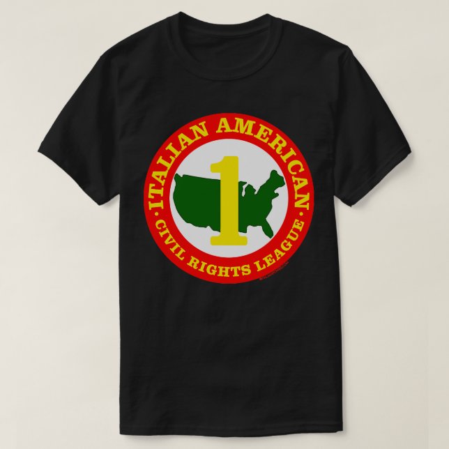 Camiseta Liga Americana Italiana de Derechos Civiles (Diseño del anverso)