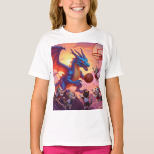 Camiseta Liga de Baloncesto de Fantasía: Dragón vs Gatos Ho