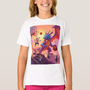Camiseta Liga de Baloncesto Fantasía: Dragon vs Cats Hoops