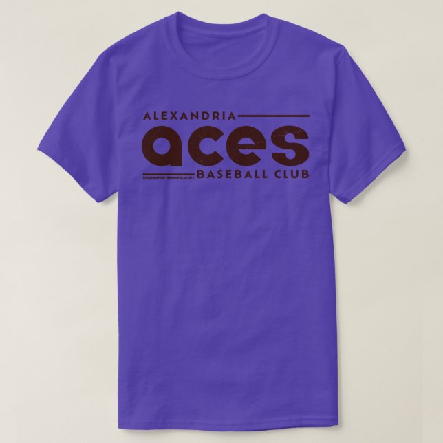 Camiseta Liga de Béisbol Infantil Alexandria Aces 1974 (Diseño del anverso)