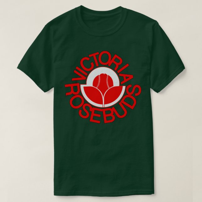 Camiseta Liga de Béisbol Menor Victoria Rosebuds 19 (Diseño del anverso)