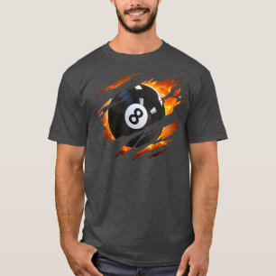 Camiseta Liga de billares masculinos de 8 bolas