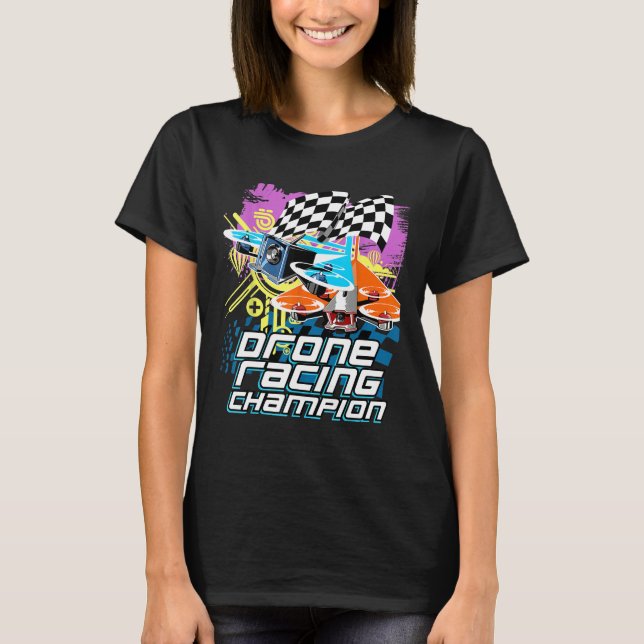 Camiseta Liga de Carreras de Drones (Anverso)