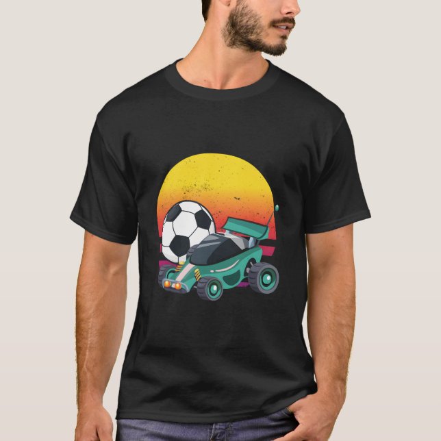 Camiseta Liga de Coche de Fútbol de RC Rocket (Anverso)