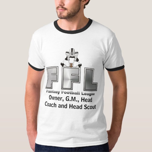Camiseta Liga de fútbol de la fantasía (Anverso)