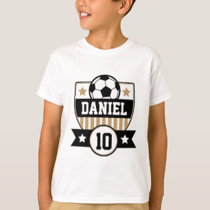 Camiseta Liga de Fútbol Infantil Logo de Nombre y Número