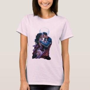 Camiseta Liga de Justicia #12 Mujer Maravilla y Beso Superm