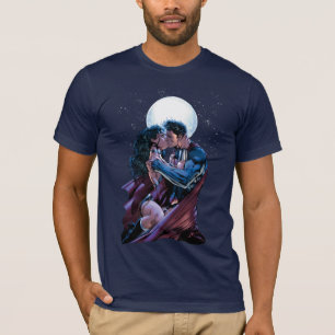 Camiseta Liga de Justicia #12 Mujer Maravilla y Beso Superm