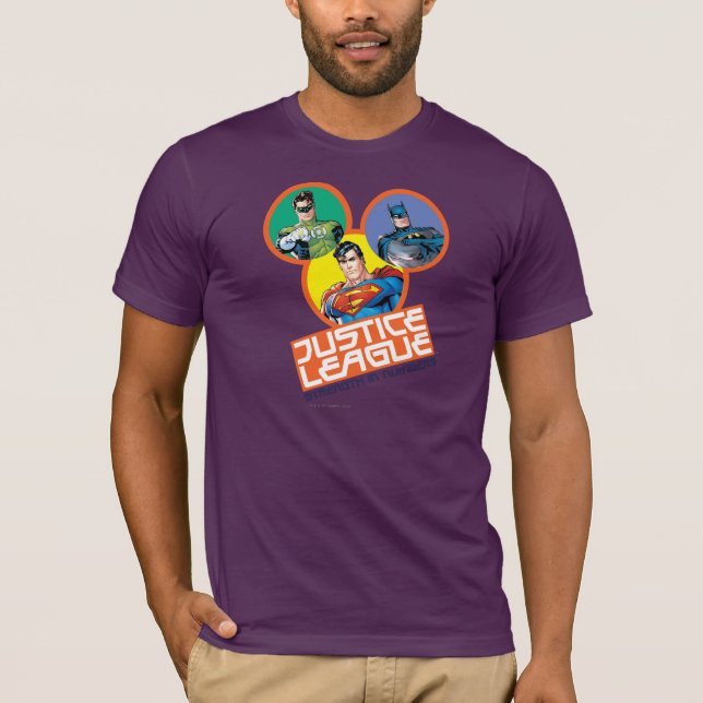 Camiseta Liga de Justicia "Fuerza en números" (Anverso)