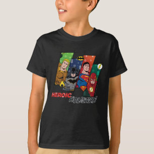Camiseta Liga de Justicia "¡Vacaciones heroicas!"