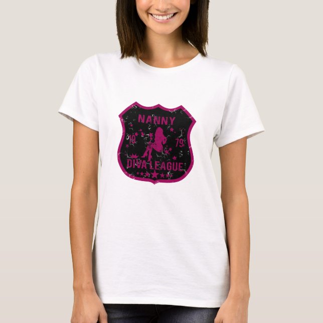 Camiseta Liga de la diva de la niñera (Anverso)