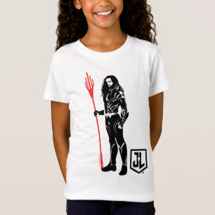 Camiseta Liga de la Justicia   Aquaman Pose Noir Pop Art