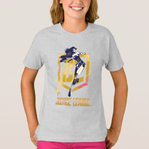 Camiseta Liga de la Justicia Arte pop con el logotipo de W