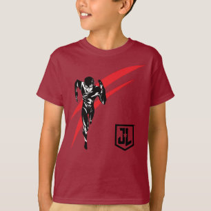 Camiseta Liga de la Justicia  Arte pop Flash Running Noir