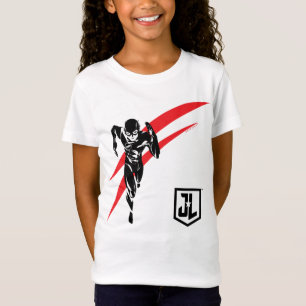 Camiseta Liga de la Justicia  Arte pop Flash Running Noir