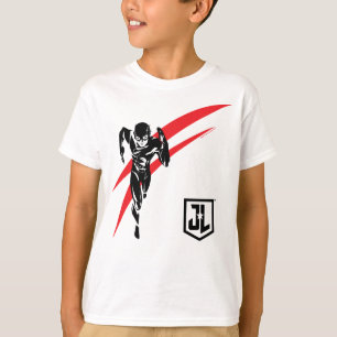 Camiseta Liga de la Justicia Arte pop Flash Running Noir