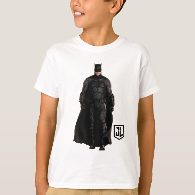 Camiseta Liga de la Justicia | Batman En Battlefield (Anverso)