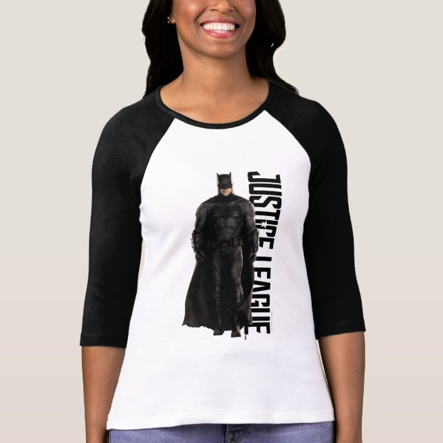 Camiseta Liga de la Justicia | Batman En Battlefield (Anverso)