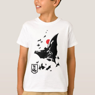 Camiseta Liga de la Justicia  Batman en la nube de arte pop