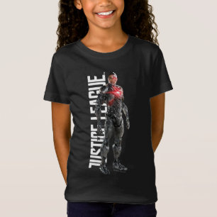 Camiseta Liga de la Justicia   Ciborg En Battlefield