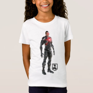 Camiseta Liga de la Justicia   Ciborg En Battlefield