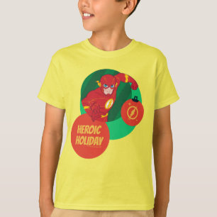 Camiseta Liga de la Justicia: el bauble de vacaciones de fl