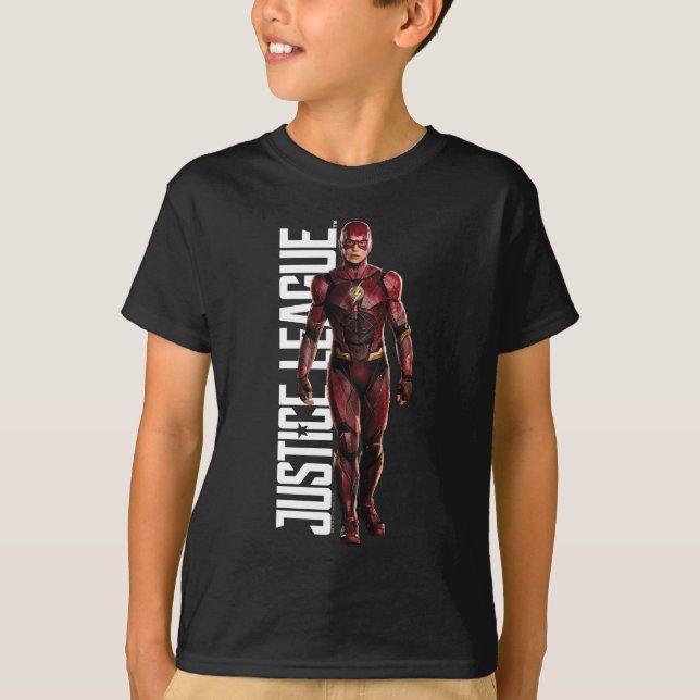 Camiseta Liga de la Justicia | El Flash En Battlefield (Anverso)