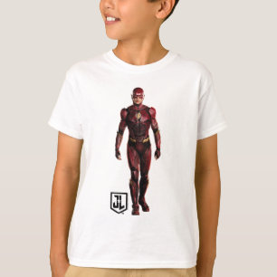Camiseta Liga de la Justicia   El Flash En Battlefield