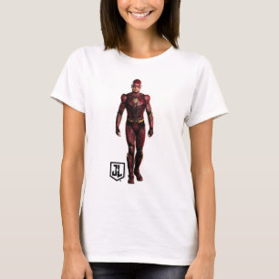 Camiseta Liga de la Justicia   El Flash En Battlefield