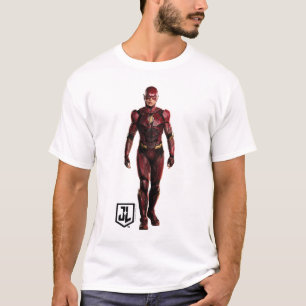 Camiseta Liga de la Justicia El Flash En Battlefield