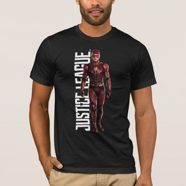 Camiseta Liga de la Justicia | El Flash En Battlefield (Anverso)