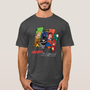 Camiseta Liga de la Justicia "¡Festividades heroicas!"