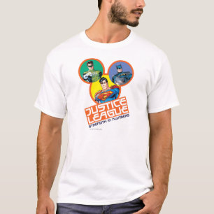 Camiseta Liga de la Justicia "Fuerza en números"