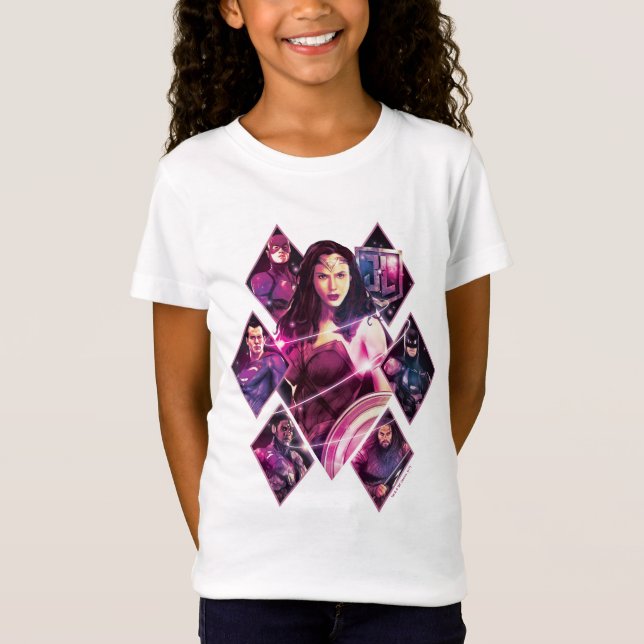 Camiseta Liga de la Justicia | Grupos Galácticos de Diamant (Anverso)