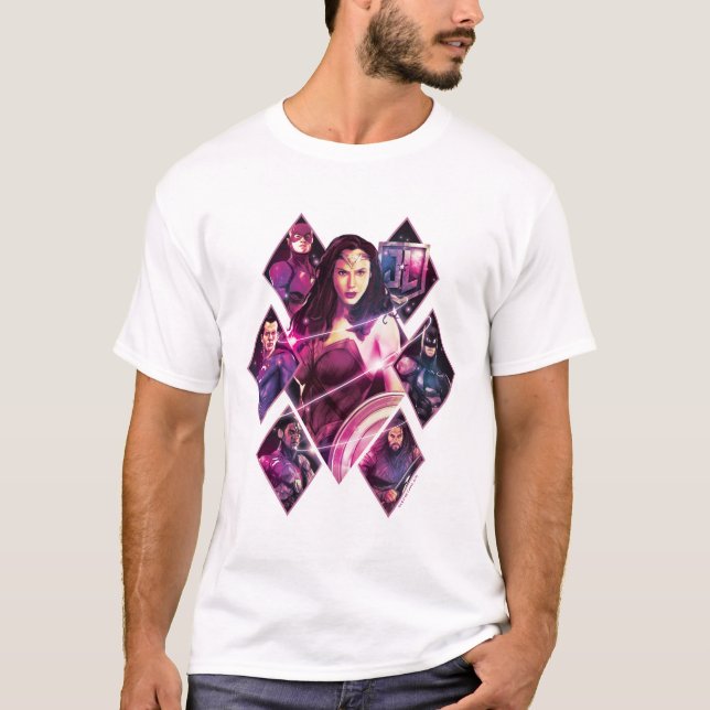 Camiseta Liga de la Justicia | Grupos Galácticos de Diamant (Anverso)