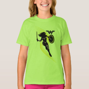 Camiseta Liga de la Justicia   Icono de silueta de mujer ma